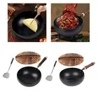 9.45inch Wok Pan Boiling Induction Cooker Cookware for Hotel Restaurant Home