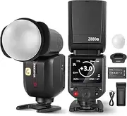 NEEWER Z880-S 76Ws 2.4G TTL Camera Flash Speedlite Compatible with Sony, Diffuser & Adapter, Upgraded UI, Modeling Lamp, TTL/M Quick Switch, GN60 1/8000s HSS 7.2V/3000mAh Battery 600 Full Power Flash