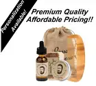 Personalized Gift, Beard Oil Grooming Kit, Beard Oil, Beard Balm, Soap, Comb