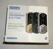 SMONET Fingerprint Smart Lock Keyless Entry Door Lock Electronic Keypad Deadbolt