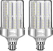 32W LED Light Bulbs, 260W Incandescent Bulbs Equivalent, B22d Bayonet Cap, 3600Lm, 6000K Daylight White, Pack of 2