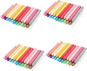192 Pcs Colored Chalk Grip Paper Water Soluble Chalk Stick Chalk Markers Fine Tip Chalk Dispenser Holders Dustless Chalk Door Board Pastels for Art Removable Gel LED Toner Colorful