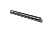 DYNAMIX 24 Port 19'' Cat6 UTP Patch Panel, T568A & T568B Wiring. 1RU. 110x Termi