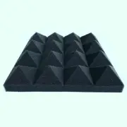 Soundproofing Foam 12 Pcs Acoustic Studio Sound Absorb Tiles Wedge Wall Panels