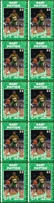 GARY PAYTON SONICS BASKETBALL LEGEND MINT VIGNETTE STAMP STRIP OF 10 #3