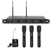 PendoMax UHF 3 Handheld and 1 Belt pack Mic System - 1000 Channels