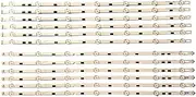 GYSABVCP LED Backlight Strip Compatible with 58'' UE58H5200 UN58H5200 UE58J5200 2014svs58 Mega 3228 DMGE-580SMA 580SMB-R3 BN96-32771A 32772A TV Light Strip