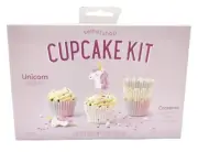 Sweetshop UNICORN Cupcake Decor Kit: Liners, Toppers, Sprinkle Mix, BRAND NEW