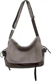 [JSTHHTT] Men's Messenger Bag, Canvas Shoulder Bag, Briefcase, Student Bag, Laptop Bag, Shoulder Bag, Messenger Bag, Men's Shoulder Bag, Large Women's Shoulder Bag, Canvas Multi Bag, brown