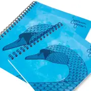 Monster Stationery - Joshua Green A4 & A5 Lined Notebook - Made in UK - Swan
