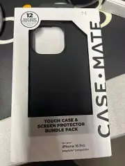 NEW Black Case-Mate Tough Case & Screen Protector Pack for Apple iPhone 16 PRO