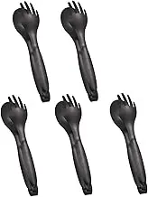Stainless Steel Tongs, 5Pcs Stainless Steel Tongs 1.77x7.87 Inch, Multipurpose Serving for Appetizer, Buffet & Bread