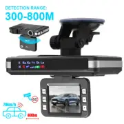 2 in 1 Car Dash Cam Speed Radar Detector G-Sensor Video Recorder Camera DVR 12V