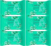 MasKing Cleansing- Makeup remover Wet wipes for Face | Infused with Aloe vera and Vita-E | Multi combo pack of 6 | 10 pulls in each pack