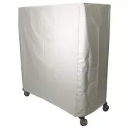 Zoro Select 33Y380 Cart Cover,48X18x62,White,Vinyl,Zipper