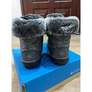 Columbia哥倫比亞 女款-Omni-Heat 防水保暖雪靴-灰色(全新)