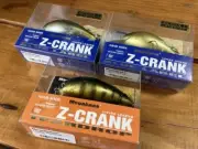 Megabass Z-CRANK Blue Label Teardrop Lure MOROKO KINBUNA PEACOCK Set of 3 New