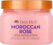 Tree Hut Shea Sugar Scrub Moroccan Rose, 18oz, Ultra Hydrating and Exfoliating Scrub for Nourishing Essential Body Care (Pack of 3)