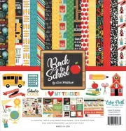 Back To School - 12x12 Collection Kit Echo Park Scrapbook Papers + Stickers