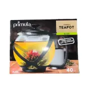 Primula Tempo Teapot, 40-Ounce, Black, Glass with Loose Leaf Tea Infuser New!!!