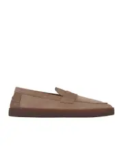 suede loafers 43 light brown