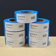 Lot of 7 Presco PresGlo Texas Roll Flagging Tape 3 Mils 1-3/16" x 150ft Blue Glo