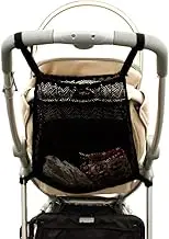 Shopping Bags, Universal Net Shopping Net for Prams, Pushchairs and Buggies, Mesh Pocket Back of The Pram, Storage Bag, Fits Most Handles, Black, Pack of 1