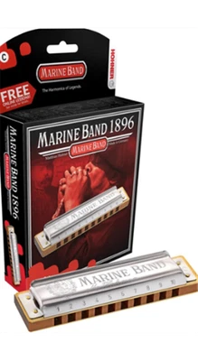Hohner Marine Band 1896 Harmonica, "Bb"
