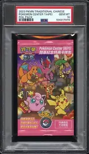 2023 Pokemon Center Taipei Foil Booster Graded Pack PSA 10