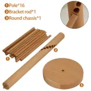 Collapsible Pasta Drying Rack Wooden Spaghetti Stand Dryer with 16 RekiJ*