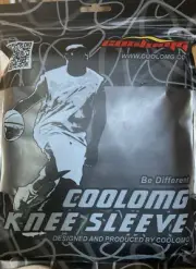 Coolomg Knee Sleeve Pair, Black, Large