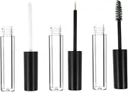 Baluue 6Pcs Portable Eyelash Brush Applicator Frosted Cap Containers for Mascara Eyeliner and Lip Gloss for Travel DIY Makeup and Personal Use