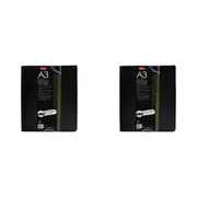 2x Jasart A3 Pro Refillable Display Book Xtra Wide Spine Protector 20 Pockets