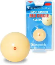 Super Aramith Red Circle Pool Cue Ball 2 1/4" in a Blister Pack FREE SHIP