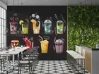 3D Bubble Tea Shop Background Wallpaper Wall Murals Removable Wallpaper 33