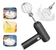 Wireless Electric Food Mixer - 3 Speeds Portable Egg Beater for Baking & Cooking