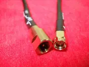 12 inch FME male plug to RP-SMA Pigtail Jumper Cable RG58 MADE IN USA