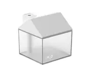Creative USB Rechargeable 3 In 1 Colorful Night Light Fan Humidifier with 250 Ml Small House Sprayer-White