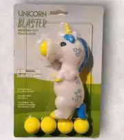 Squeeze And Shoot Unicorn Foam Ball Blaster Popper Toy w/ 5 Balls Kids