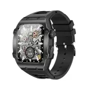 Smart Watch (Dial/Call) Outdoor Sports Watch for Men Waterproof Smartwatches 1.91 Super Large HD Touch Screen Sleep Monitor Bluetooth Call for iOS Android Phone-Black