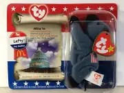 VINTAGE 2000 MCDONALDS TY BEANIE BABY LEFTY THE DONKEY IN ORIGINAL BOX