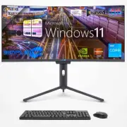 Aio All IN One I3 34 " Curved 4k Gpu Gtx1650 Win11 16gb 480gb Editing PC Gaming_