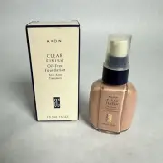 Avon CLEAR FINISH FOUNDATION ANTI ACNE TREATMENT SALICYLIC ACID BEIGE 1 Oz