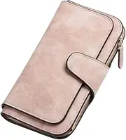 [Whyzsjnclg] Women Leather Wallet Long Large Capacity Purse Matte Handheld Card Bag Women Leather Wallet