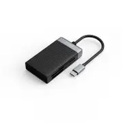 [CL4T-C3-BK] 4-in-1 USB-C Multi Card Reader, Read TF/SD/CF MS 4 cards, 5Gbps, up to 2TB
