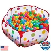 KUUQA Kids Ball Pit Pool Play Tent with Zippered Storage Bag for Toddlers, Pe