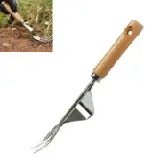 Wood Handle Garden Hand Weeder Tool Farmland Puller Manual Tool Lawn Weeder