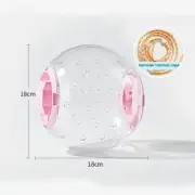 Hamster Exercise Ball Transparent Hamster Running Ball Wheel with Traction Rope