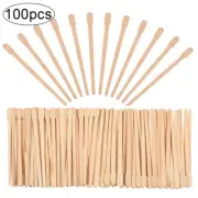 100PCS Woman Wooden Hair Removal Stick Disposable Depilation Spatula Wax Sticks
