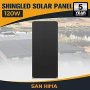 San Hima 120W Solar Panel Kit Mono Shingled Fixed Power Caravan Camping